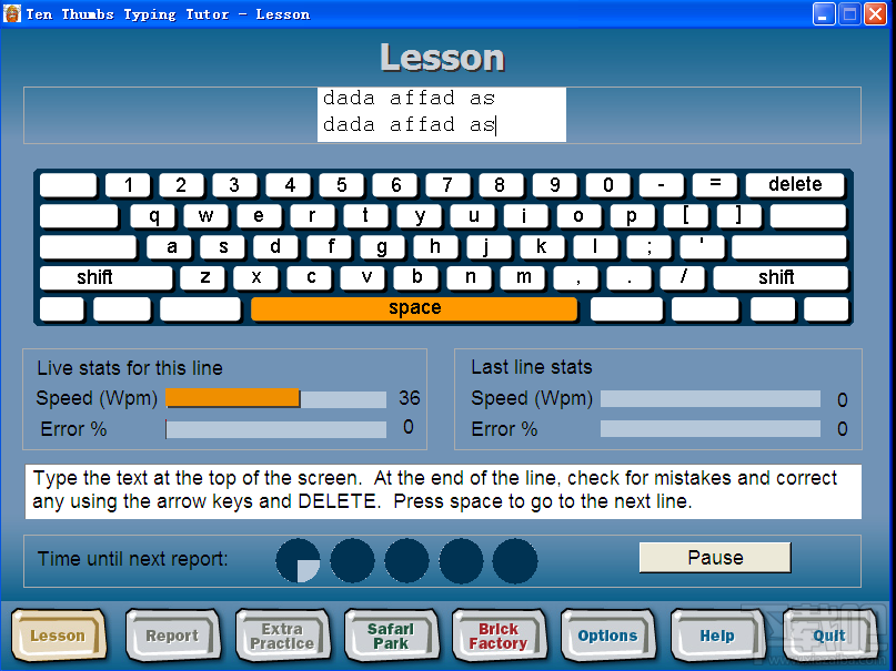 Ten Thumbs Typing Tutor(4)