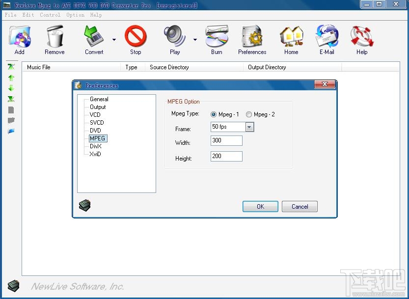 NewLive Mpeg to AVI DIVX VCD DVD Converter Pro(1)