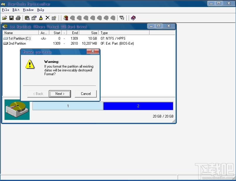 Harddisk Partitioner PartitionStar(2)