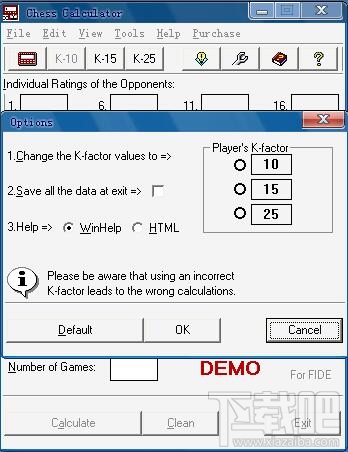 Chess Calculator for FIDE(1)