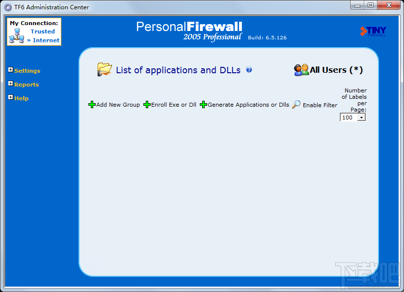 Tiny Personal Firewall(防火墙软件)V6.5.126下载