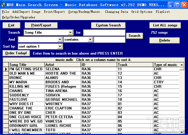 Music Database 2000(1)