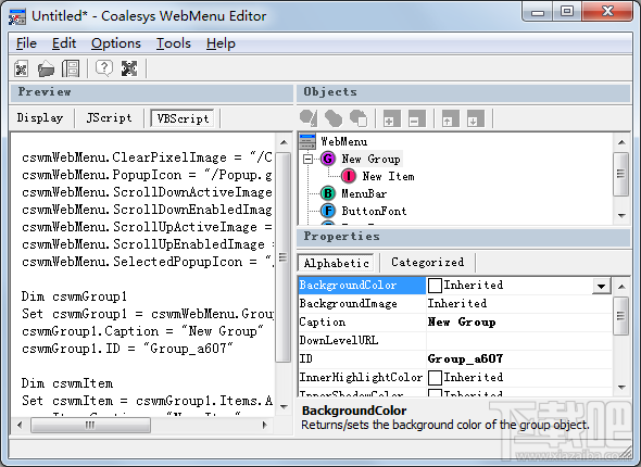 Coalesys WebMenu For ASP(3)