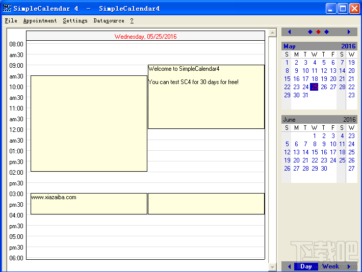 SimpleCalendar(2)