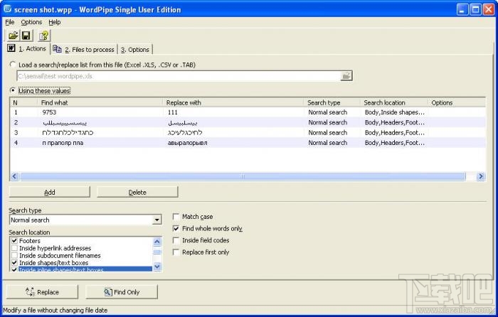 WordPipe Search Replace 7.2a 官方版