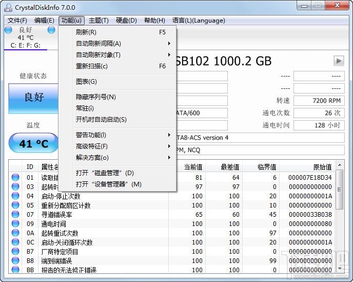 CrystalDiskInfo(硬盘检测工具)(2)