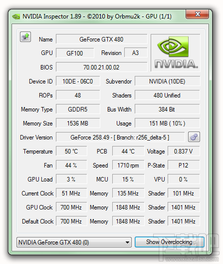 NVIDIA Inspector显卡检测软件(3)