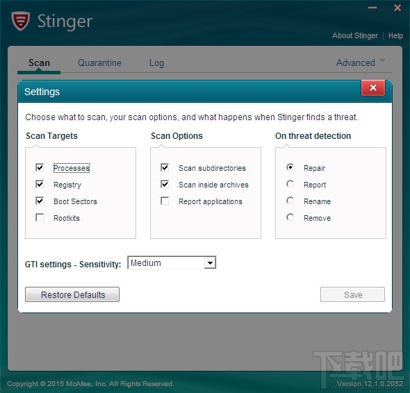 McAfee AVERT Stinger(1)