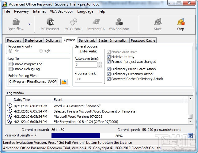 Advanced Office Password Recovery(2)