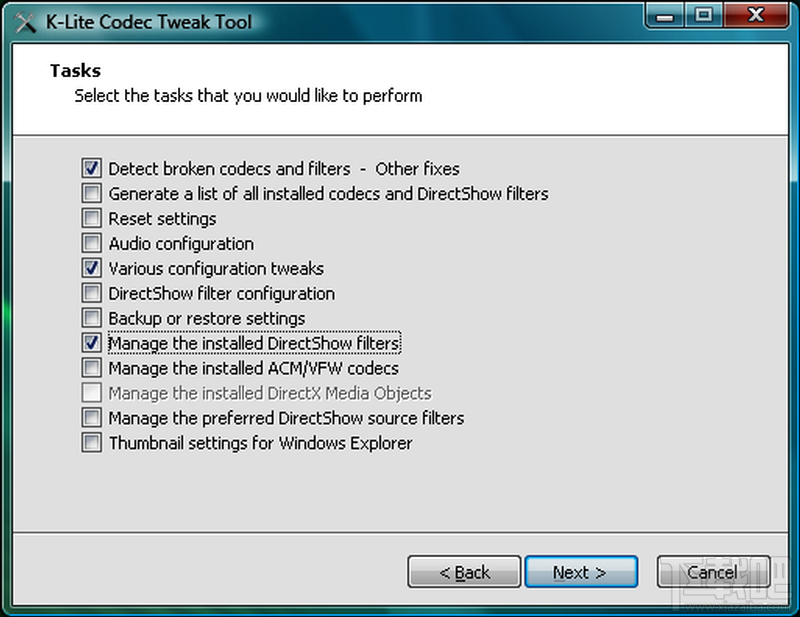 K-Lite Codec Tweak Tool(3)