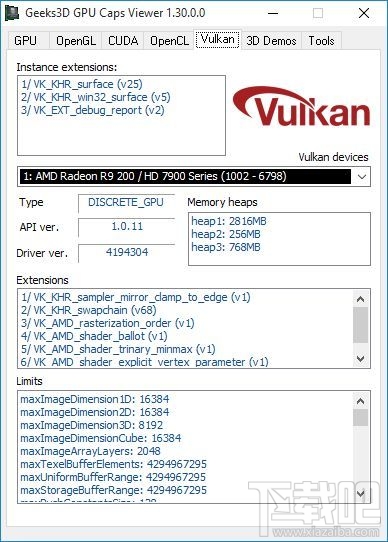 GPU Caps Viewer(显卡诊断识别)(2)