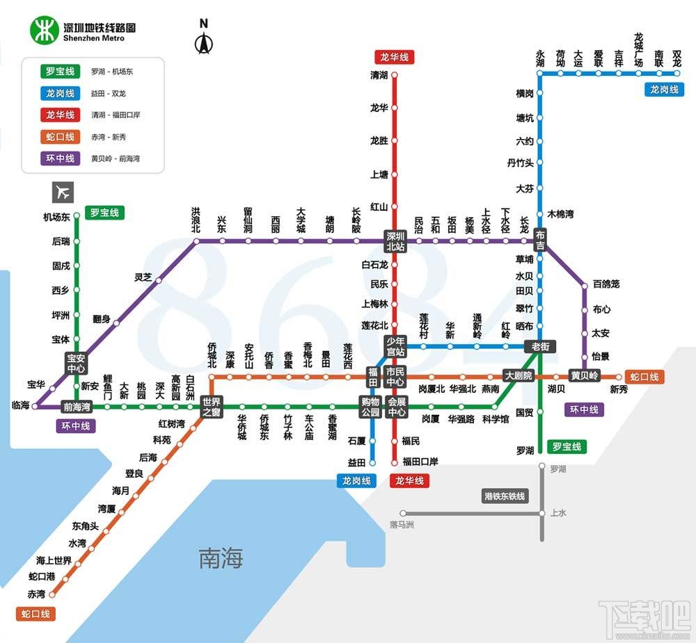 深圳三号线地铁站点图图片