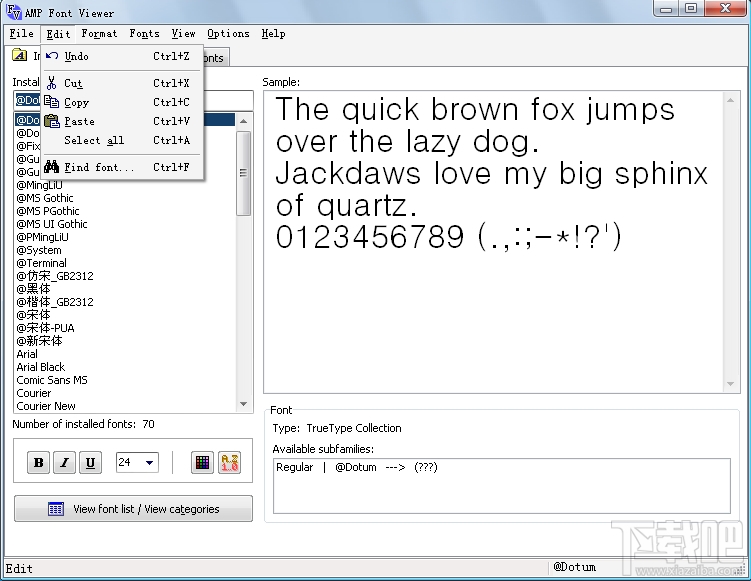 AMP Font Viewer(2)