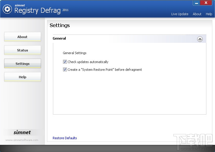 Simnet Registry Defrag(2)