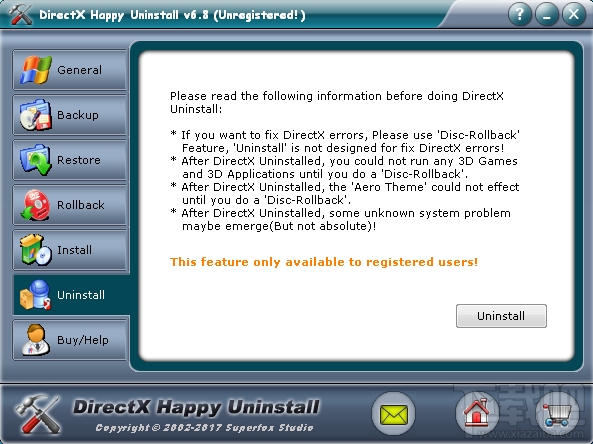 DirectX Happy Uninstall(3)