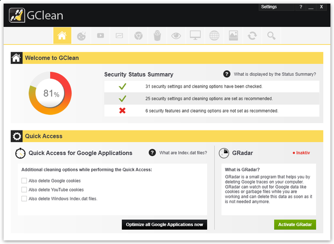 Abelssoft GClean(系统清理)(1)