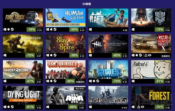 Steam游戏畅销榜(2018上半年)：90款游戏上榜