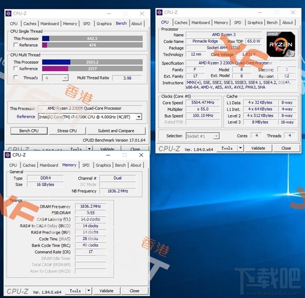 AMD锐龙5 2500X/3 2300X怎么样，跑分测试成绩爆光