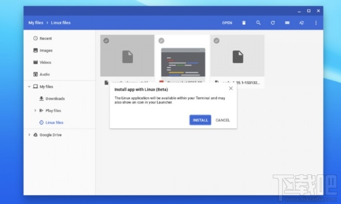 ChromeOS支持Linux应用：双击.deb文件安装