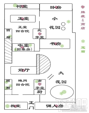 灵魂筹码王府地图平面图一览