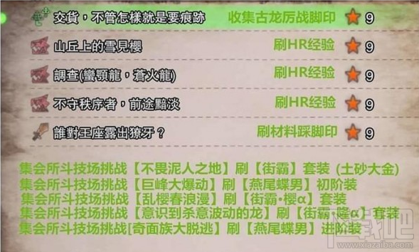 怪物猎人世界活动任务奖励汇总一览