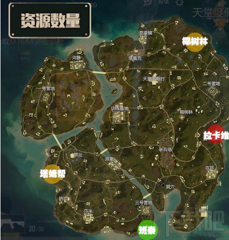 绝地求生刺激战场热情雨林高级资源点汇总一览