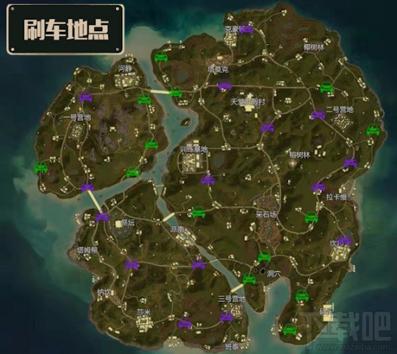 绝地求生刺激战场热情雨林高级资源点汇总一览