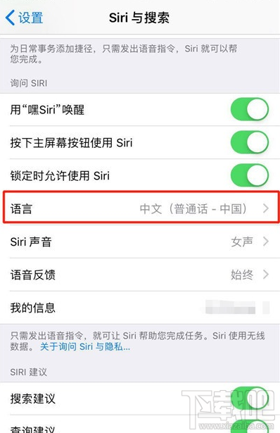 iphone11怎么设置Siri语言？