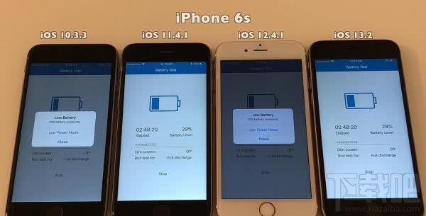 苹果哪个系统最耗电 iOS10/11/12/13电池续航测试