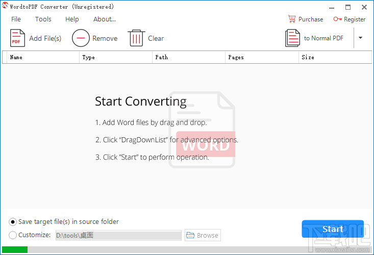 WordtoPDF Converter将Word文件转换为PDF的方法步骤