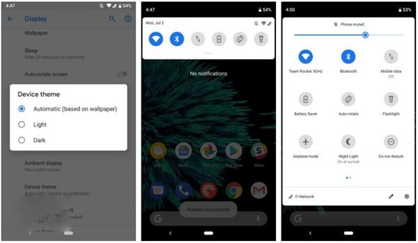 Android P Beta3开发者预览版推送 “暗黑模式”可手动设置