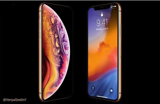 苹果iPhone XS金色版渲染图一览：金色边框+粉白后壳