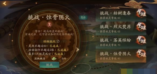 神都夜行录踏青活动副本四怎么玩 神都夜行录蚀骨阴火挑战通关攻略