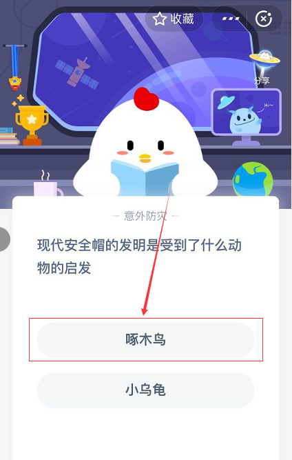 支付宝蚂蚁庄园6月3日答案 现代安全帽的发明是受到了什么动物的启发