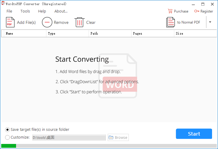 WordtoPDF Converter将Word文件转换为PDF的方法步骤