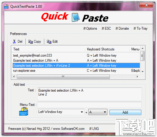 QuickTextPaste(快速粘贴工具)